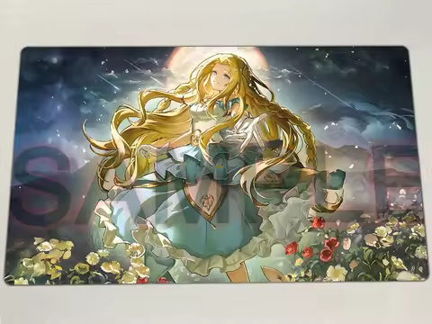 YuGiOh Playmat Artemis, The Magistus Moon Maiden TCG CCG Mat Board Game Pad Trading Card Game Mat Ru