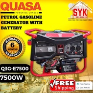 SYK Free Shipping QUASA Q3G-E7500 4 Stroke Gasoline Generator Petrol Generator Outdoor Camping Pasar