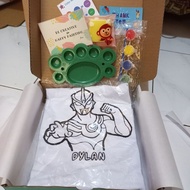 ULTRAMAN PAINTING T-SHIRT I DIY TSHIRT PAINTING KIT I PAINTING SCREEN-PRINTED T-SHIRT I CHILDREN'S G