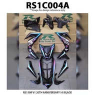 RAPIDO COVER SET RS150 V1 SUPRA GTR-150（BLACK）