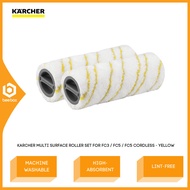 Karcher 2.055-006.0 Multi-surface roller set for FC3 / FC5, yellow 20550060