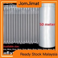 50m Inflatable Air Bubble Wrap Air Packaging Protective Bubble Tube