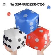 35cm Inflatable Multicolor Blow-Up Cube Big Dice Toy Stage Prop Group Game Tool Casino Poker Party D