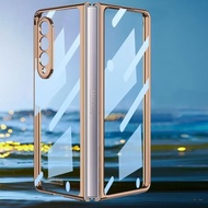 BESTCASE8 -GKK Casing Chrome Transparent Glass + Tempered Glass Z Fold 4 / Z Fold 5 / Z Fold 6 / Z F
