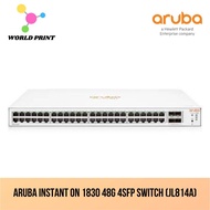 Aruba Instant On 1830 48G 4SFP Switch 48 10/100/1000 RJ-45 and 4 SFP 1GbE ports (JL814A)