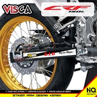 HONDA CRF 150L Swing Arm Sticker Color Variations CRF 150LHONDA Cool Quality Sticker Geico Motif