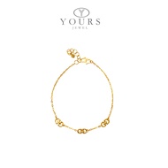 Yours Jewel 916 Gold 3 CD Mini Bracelet