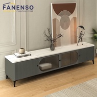 Fanenso Tv Cabinet European Floor White Tv Cabinet Console Living Room Coffee Table Storage Cabinet FA16