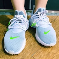 NIKE REACT PRESTO 粉灰藍 螢光綠 反光鞋帶 魚骨 慢跑 休閒 襪套 女版 US6.5 23.5號 CD9015-401