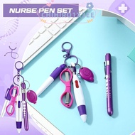 CHIHIRO1X3EE Nurse Badge Set, Portable Retractable Nurse Pen Pack, Lanyard Keychain Nurse Badge Clip