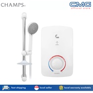*Installation Available* Champs WISH Instant Heater With Shower Set (White)