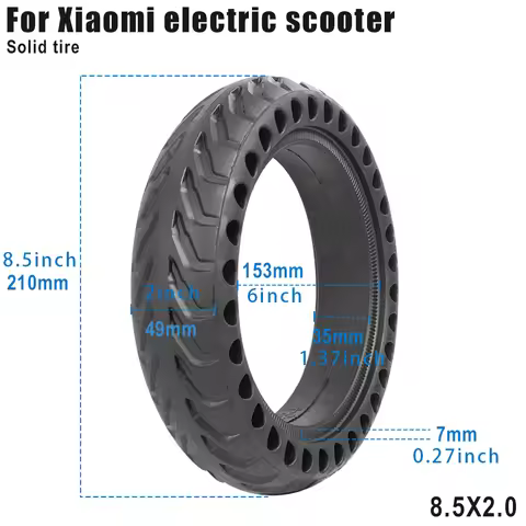 Durable Solid Tire for Xiaomi M365 Pro Electric Scooter Mijia Mi 1S Pro 2 Essential Scooter 8.5 inch