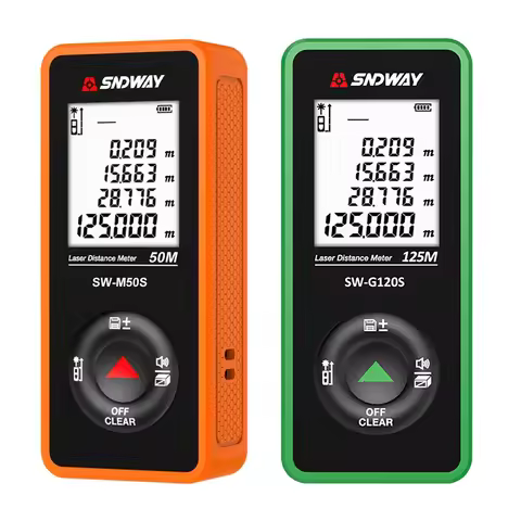 SNDWAY Laser Ditance Meter SW-M50S M100S SW-G70S G120S Digital Rangefinder Mini with Self Calibratio