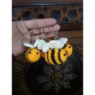 GANTUNGAN Amigurumi Knitting Keychain Cute bee bee Character