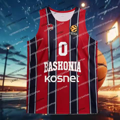 2026 Spain Baskonia Men's Basketball Jersey Adult Basketball Sportswear Special Fan Basketball Jerse