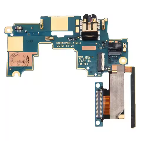 iPartsBuy Mainboard & Volume Control Button / Earphone Jack Flex Cable Replacement for HTC One M7 / 