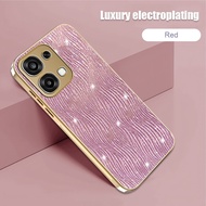 Oppo A6 Pro 4G 5G Case Luxury Electroplating List Gold Handphone