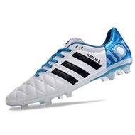 Kasut Bola Sepak PURE 11PRO predator PD25 TRX FG Men Outdoor Knitting Football Shoes blue white Anti