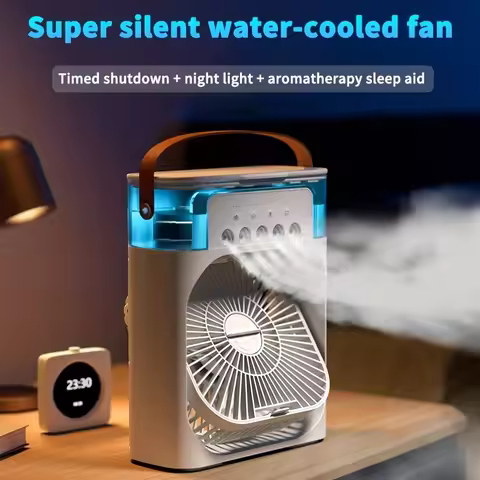 Portable Air Conditioner Fan Household Small Air Cooler Humidifier Hydrocooling Fan Portable Air Adj