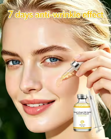rrAmpoule intensive au collagène et aux peptides de soie, hydratant profond, renforce la peau, lifti