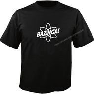 Bazinga Logo Custom Tshirt BLACK COLOR (S-3XL)