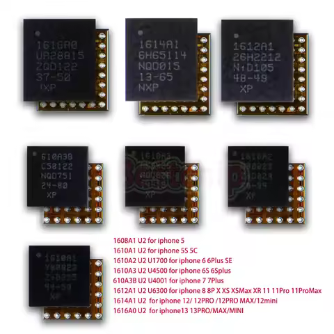 New U2 USB Tristar IC 1616A0 1614A1 1612A1 610A3B 1610A3 1610A2 1610A1 For IPhone 13 6 6S Plus 7 7P 