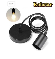 【COD&Ready】 Rohstar Vintage 1M 2M E27 Pendant Light Base Industrial Pendant Lamp Holder Hanging Ligh