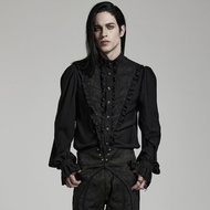 哥德巫師寬鬆雪紡古典襯衫