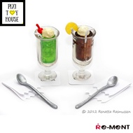 Re-ment Dessert Shop in Town 2 Set 4.Cream Soda & Coke Float