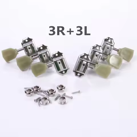 3R+3L Deluxe Guitar Tuning Pegs Keys Machine Heads Tuners For Gibson Style Set Classical Auspicious 