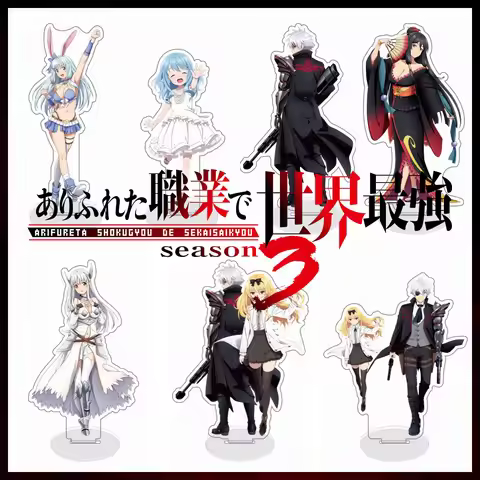 Anime Arifureta Shokugyou De Sekai Saikyou Acrylic Stand Hajime Nagumo Yue Shea Haulia Cosplay Model