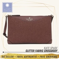 [SG SELLER] Kate Spade KS Glitter Fabric Crossbody Deep Nova Fabric Bag