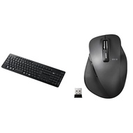 [Direct from Japan]Elecom Wireless Full Keyboard Silent Design Antibacterial Black TK-FDM116SKTBK