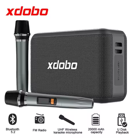 XDOBO X8 PRO 120W High Power Bluetooth Speaker With 2 Microphones Wireless Subwoofer Waterproof TWS 
