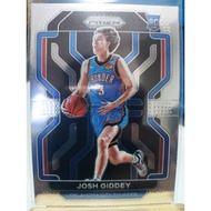 Josh Giddey NBA Card 2021-22 Prizm Rookie RC 301