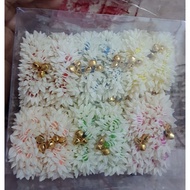 gajra with ghungroo bells colorful jasmine  artifical hairband scrunchie hair tie for buns, ponytails or any hairstyle