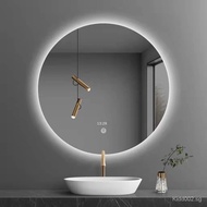 Smart Bathroom mirror Touch Led Luminous with Light Wall-Mounted Round Hotel Toilet Anti-Fog dressing Cover/bathroom mirror/toilet mirror/mirror cabinet/bathroom mirror cabinet/mir