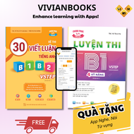 Combo 2 sách luyện thi B1 Vstep ôn thi chứng chỉ ngoại ngữ bậc 3 Vstep (Anh văn bậc 3) khung năng lự