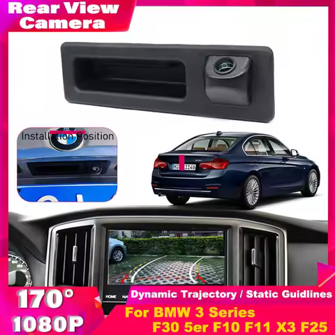 Trajectory 170 Degree 1080×720P AHD Night Vision Vehicle Rear View Camera For BMW 5 series F10 F11 3