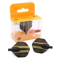 CUESOUL New Launch AK4 Dart Flights Standard Shape-Golden and Black Pattern