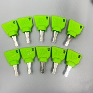 Green JCB Excavator Ignition Start Key Replacement for JCB 14607 B210 230 240 360 370 Heavy Equipmen
