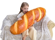 40 in 3D Simulation Bread Shape Pillow Soft Lumbar Baguette Back Cushion Funny Food Plush Stuffed To