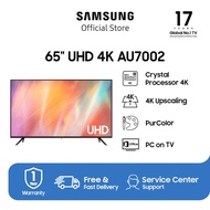Samsung Smart TV 65 inch UHD 4K AU7002 dengan PurColor - UA65AU7002KXXD