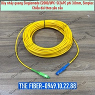 Dây nhảy quang Singlemode E2000/UPC SC/APC phi 3.0mm Simplex - Chiều dài theo yêu cầu