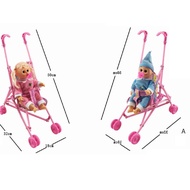 Top Surprise Kids Toy Stroller Push Doll 17281 - Stroller Doll
