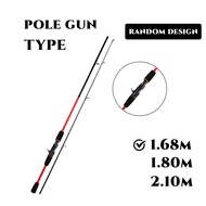 CAMPING ZONE RANDOM DESIGN Lightweight 1.68M / 1.8M / 2.1M Pole Gun Type and Straight Type Spinning
