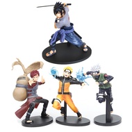 Naruto Shippuden Anime Figure Action Q Vision Uchiha Sasuke Figma Statue Hatake Kakashi 20cm Model ABS Gaara Toys For Children