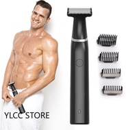 Pubic Hair Trimmer for Men Electric Groin &amp; Body Hair Shaver for Balls Sensitive Private Parts Ultimate Male Hygiene Razor