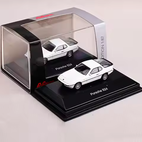 Diecast 1:87 Scale Porsche 911 R 924 Sports Car Simulation Alloy Car Model Static Display Collectibl