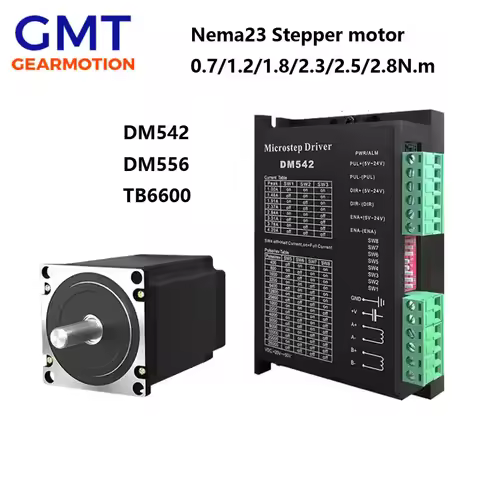 Nema23 Stepper Motor 0.7/1.2N.m 1.8N.m 2.5N.m 2.8N.m with Step Driver DM556 DM542 TB6600 Set Shaft 8